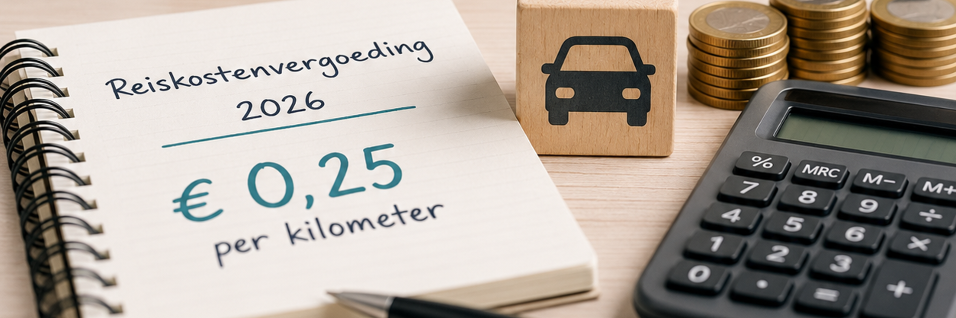 Officieel: gerichte vrijstelling reiskosten naar € 0,25 per kilometer