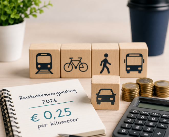 Officieel: gerichte vrijstelling reiskosten naar € 0,25 per kilometer